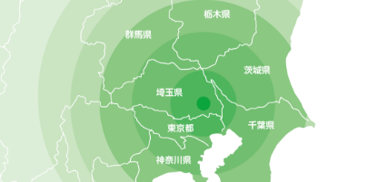 関東圏の地図