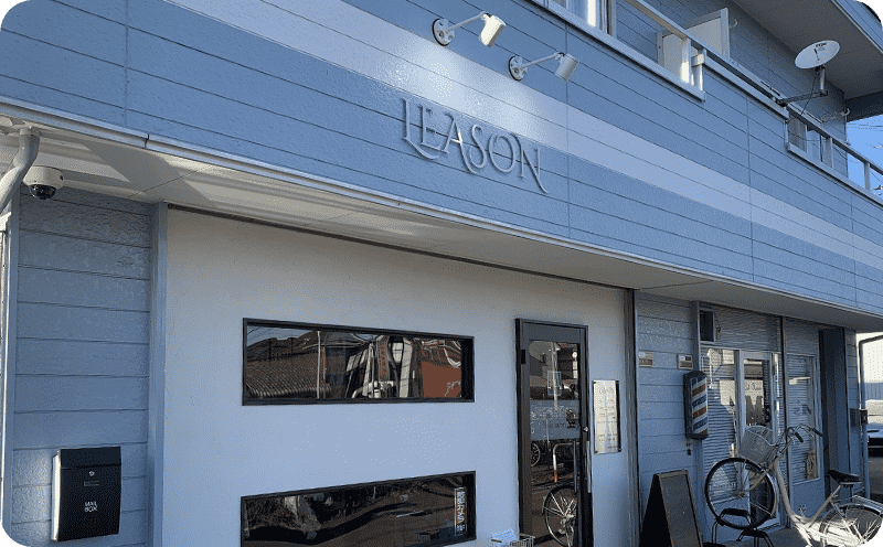 LEASON様の店舗壁面サイン
